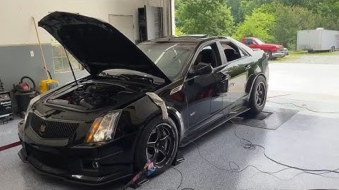 2010 CTS-V dyno.  2.45/8.66 pulleys, headers, air raid intake, stock mufflers, E85, stock cam