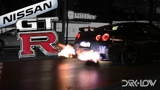 Nissan Gtr R35 700Hp Flames Car Darkn Low