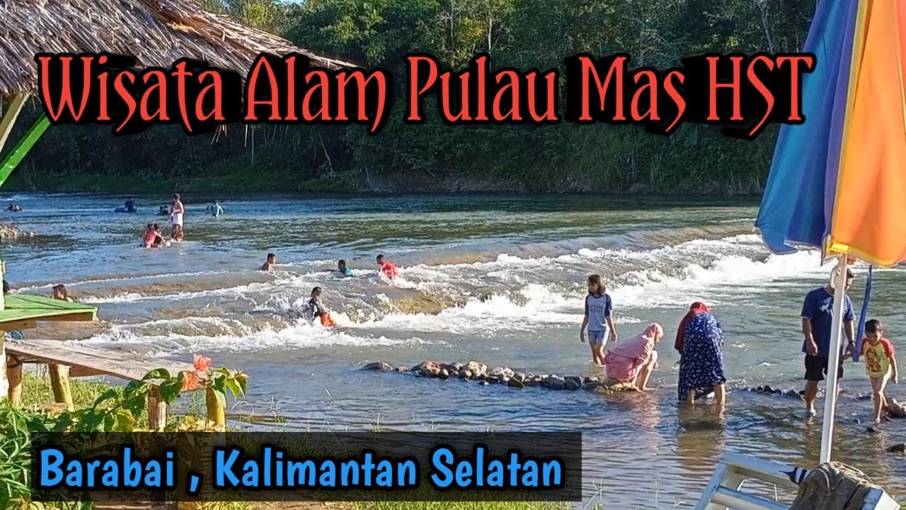 jalan ke Wisata Pulau Mas HST di Barabai Kalimantan Selatan