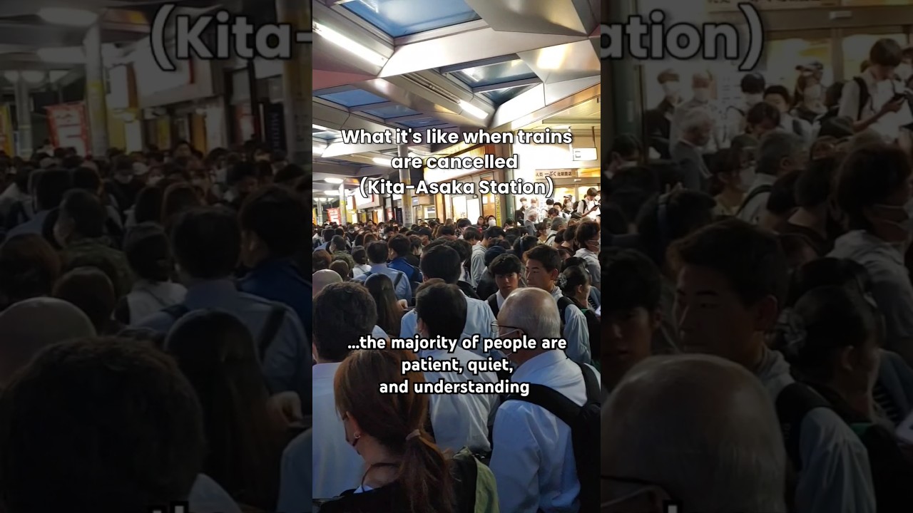 When a train is delayed or cancelled in Japan, what does it look like? 