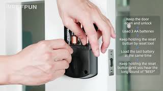 how to restore factory setting or detect left/right hand door installation？