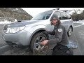 How to fit snow chains | Mount Buffalo National Park