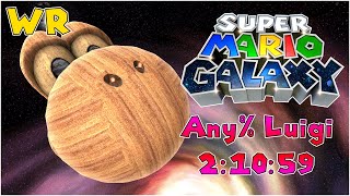 [WR] Super Mario Galaxy Any% Luigi Speedrun in 2:10:59