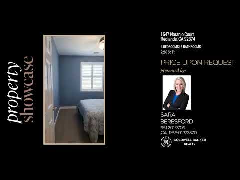 1647 Naranjo Court, Redlands, CA home video tour