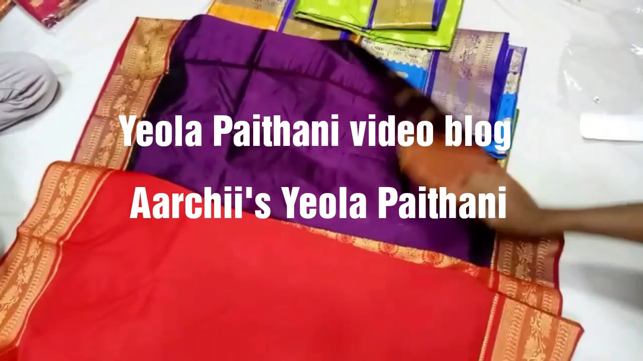 PAITHANI SAREE UNBOXING | LIVE VIDEO whatsapp 9373240076 - YouTube