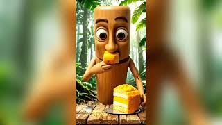 Prehistoric Mukbang with Tung Tung Tung Sahur: ASMR Cutting & Eating