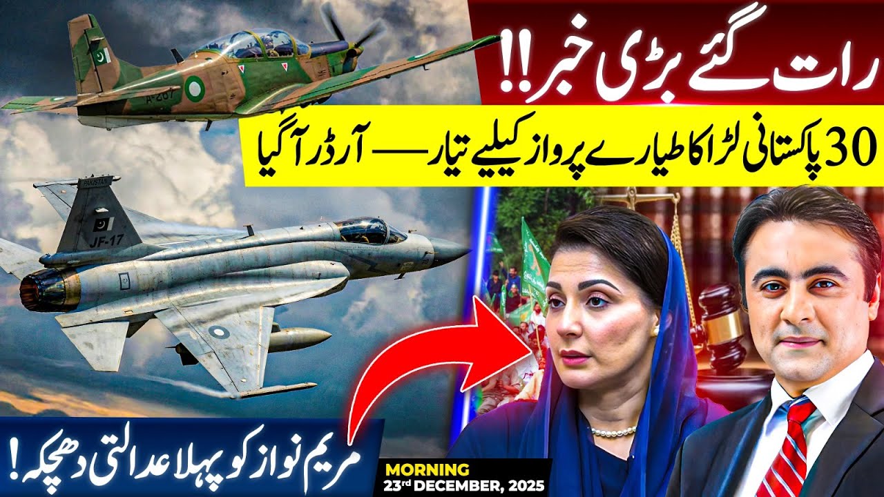 BIG News: 30 Pakistani Fighter Jets ready for FLIGHT | First Judicial SETBACK for Maryam Nawaz