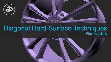 3ds Max - Create Rims by Diagonal Hard-Surface Technique [Tutorial]