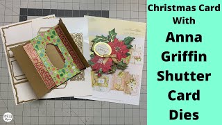 Handmade Card Idea - Last Minute Christmas Card With Anna Griffin Shutter Card Dies