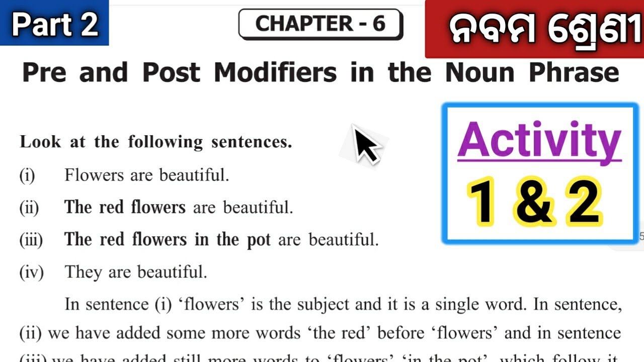 pre-and-post-modifiers-in-the-noun-phrase-class-9-english-grammar-youtube