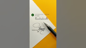 Ahmad Signature Design | How To Sign The Letter A #shorts