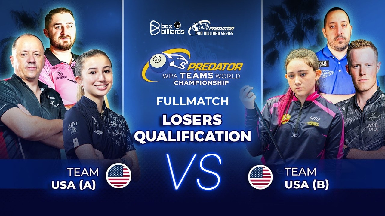 Round 1 | Team USA - A vs Team USA - B | Predator WPA Teams 10-Ball World Championship