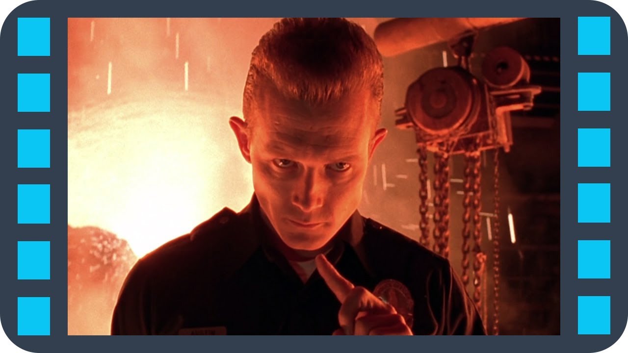 Культовый жест Т-1000 — Терминатор 2: Судный день (1991) Сцена 9/10 HD ...