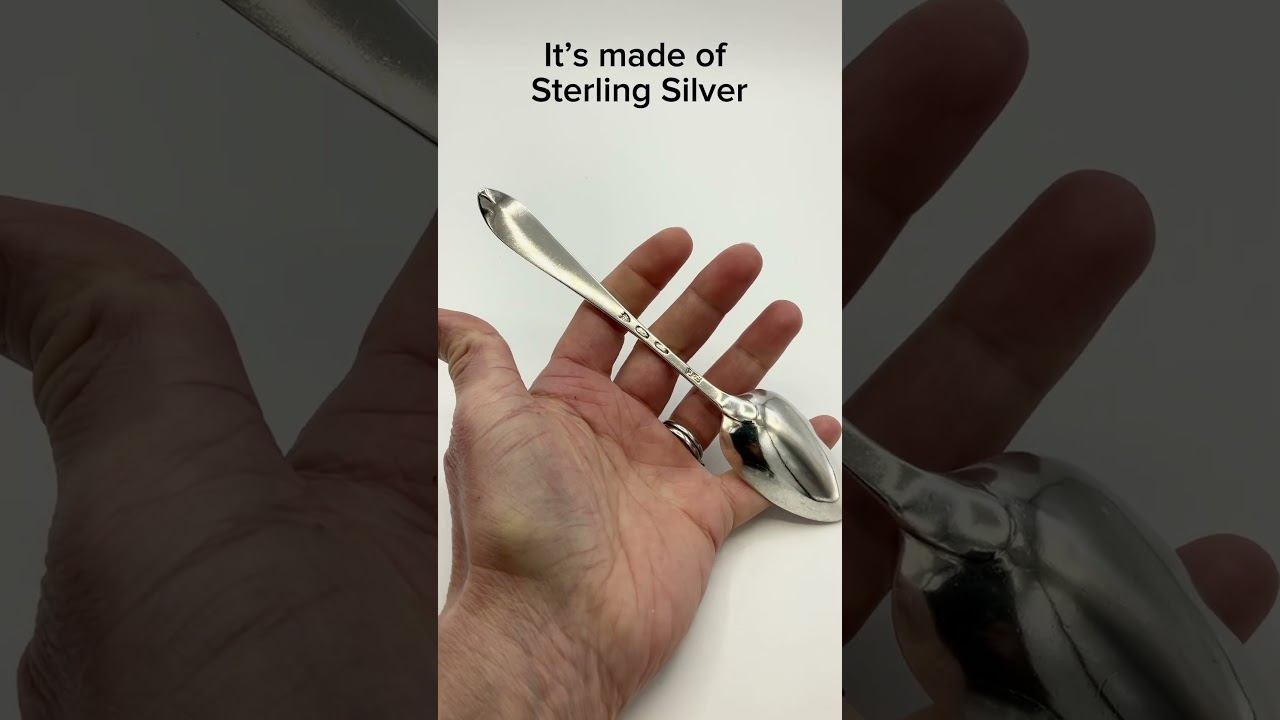 Antique 1793 Georgian Sterling Silver Dessert Spoon  