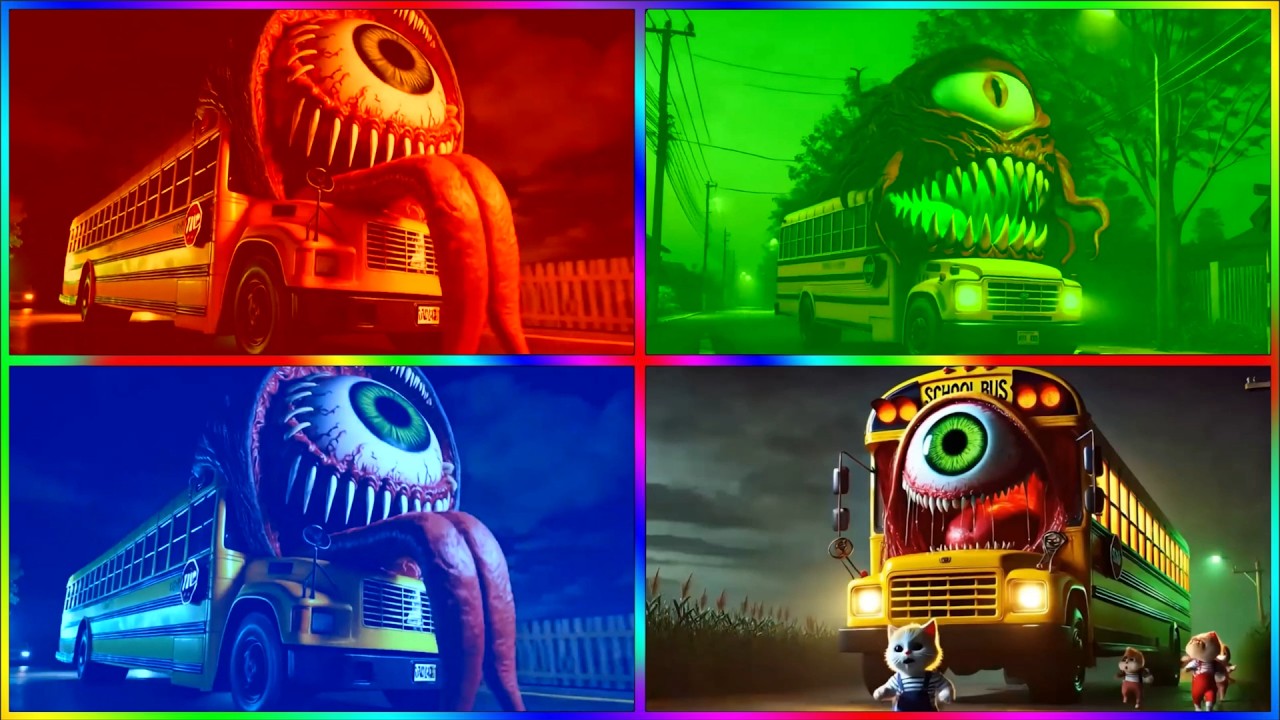 🚌MEGA SCHOOL BUS EATER🎶CoffinDance Song #137