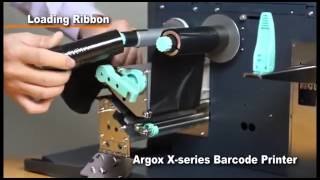 How to load ribbon for Argox X series printer