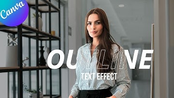How to make outline text effect in canva in 2024 | Trending tutorial by DLC Ventures India