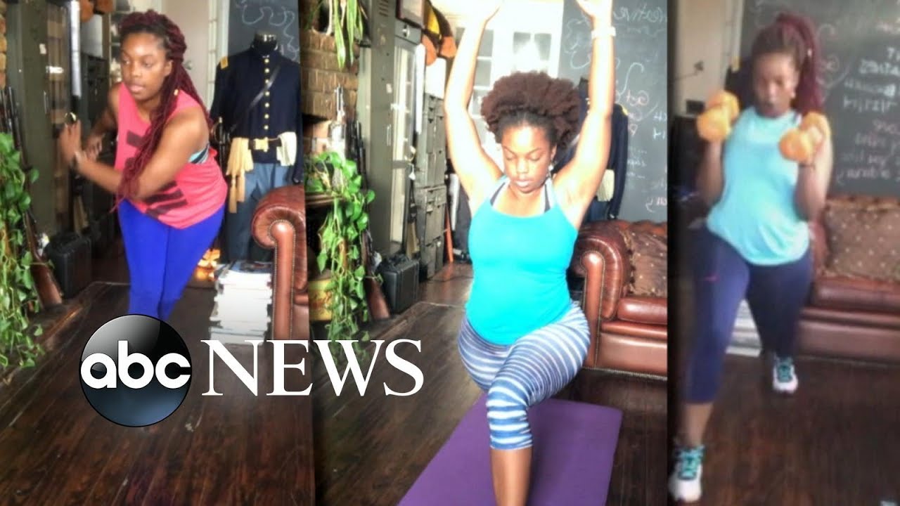 Schoolteacher tries out a workout and diet plan from Pink