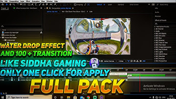 How To Add Water Drop Effect/ Water Ripple Effect In Montage | In Adobe After Effects