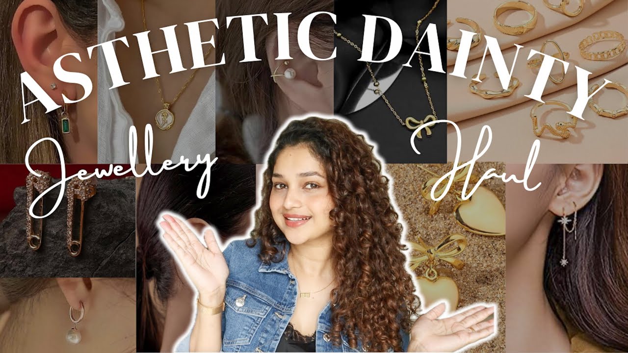 🔥Asthetic🔥 Anti-Tarnish Dainty Jewellery Haul 😍 💍 | Everyday wear | Anti Tarnish | Pinterest inspo