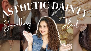 Asthetic Anti-Tarnish Dainty Jewellery Haul Everyday wear Anti Tarnish Pinterest inspo