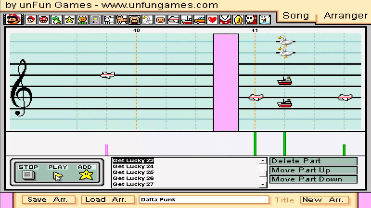 Daft Punk: Get Lucky - Mario Paint Composer