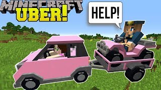 BECOMING AN UBER DRIVER In Minecraft!!!