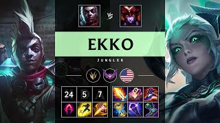 Ekko Jungle vs Shyvana: Godlike - NA Master Patch 14.18