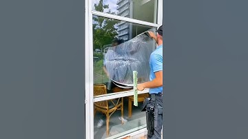 Satisfying Job! 💯🧼 #satisfying  #satisfyingsounds #oddlysatisfying #windowcleaning #shorts