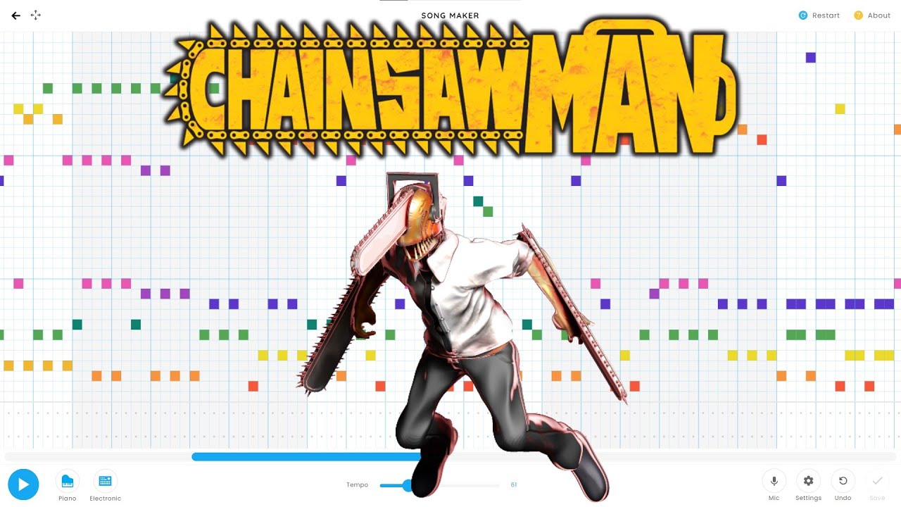 Chainsaw Man - Kick Back/Opening - Chrome Music Lab (Link In Desk)