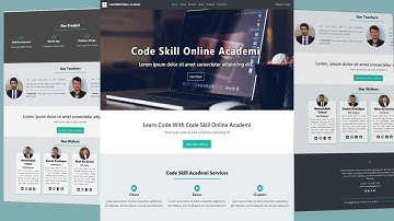 How to Make Complete Responsive Website Using Bootstrap/HTML/CSS Part - 3