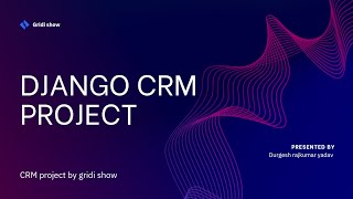 Django CRM Project.