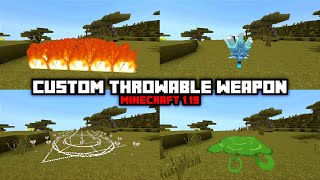 KEREN CUY !! | Custom Throwable Weapon - Addon (Minecraft Showcase)