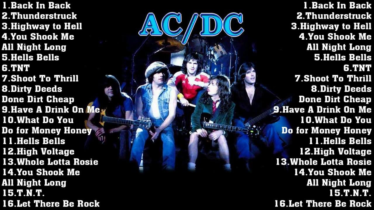 AC/DC BEST SONGS AC/DC GREATEST HITS FULL ALBUM YouTube