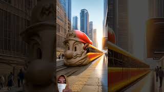 Transformation Super Mario In The Train