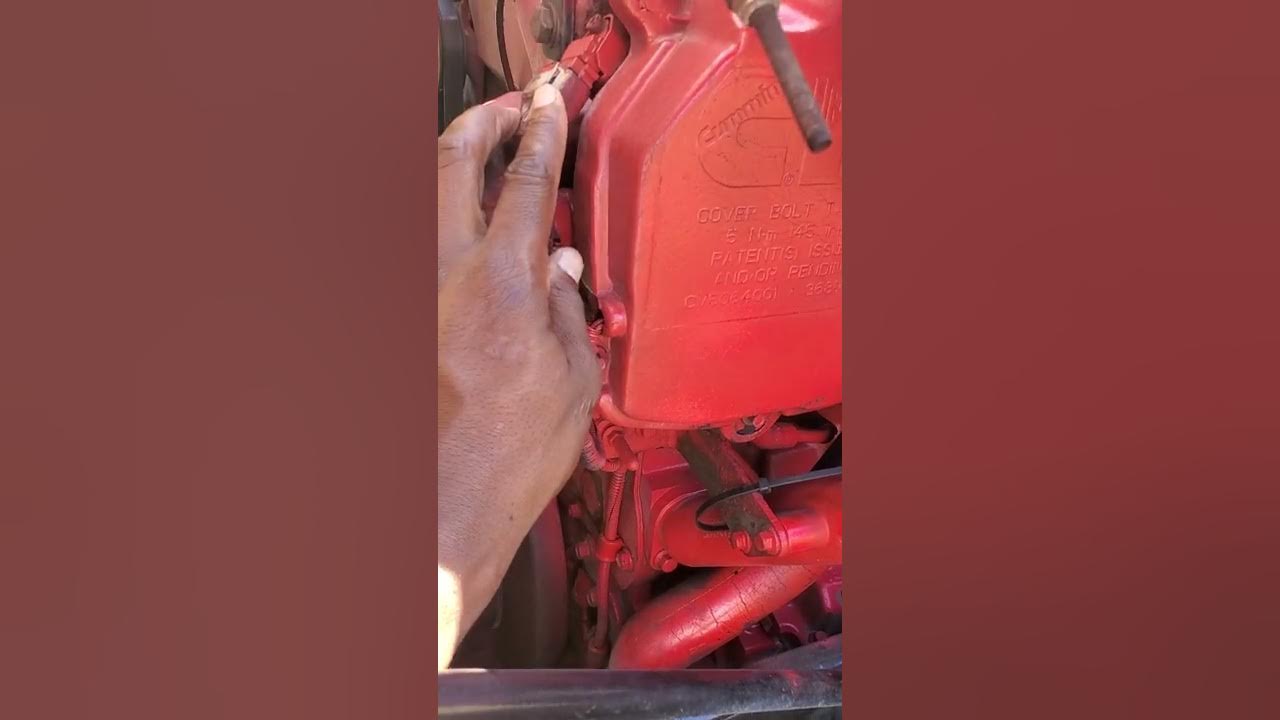 Cummins isx crankcase sensor location - YouTube