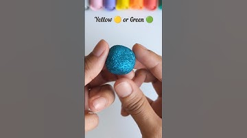 Guess The Color! Cracking Clay!!! 🟡 Or 🟢 #asmr #shorts #oddlysatisfying