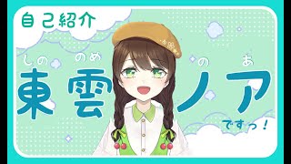 「【自己紹介】はじめまして！東雲ノアです【Vtuber】」のサムネイル
