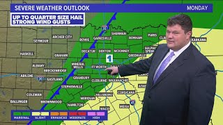 DFW Weather | Severe weather possible Monday, 14 day forecast