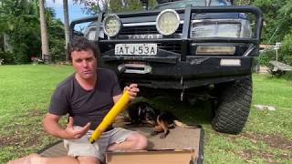 Ultma Steering Damper change on 80 series landcruiser.