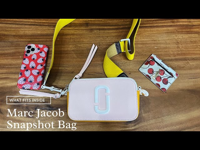 MARC JACOBS SNAPSHOT CAMERA BAG IN DEPTH REVIEW  UNBOXING, WHATS CAN FIT,  TRY ON PROS AND CONS 