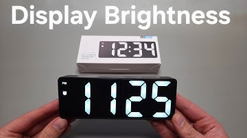 Change Display Brightness on LED Digital Clock With Alarm & Large Display GH0712L LC001