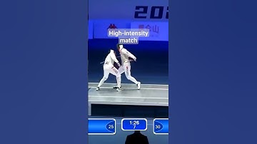 Japan versus Korea high intensity match #fencing
