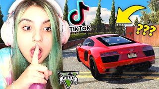 TESTEI os TIK TOKS mais VIRAIS DO GTA V no JOGO!! ENCONTREI um LUGAR SECRETO pra FICAR RICO...