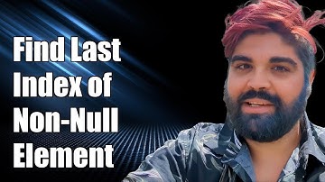 JavaScript: Find Last Index of Non-Null Element in an Array