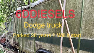 Abandoned Dodge truck left for 28 years in a French wood!! Will it start??