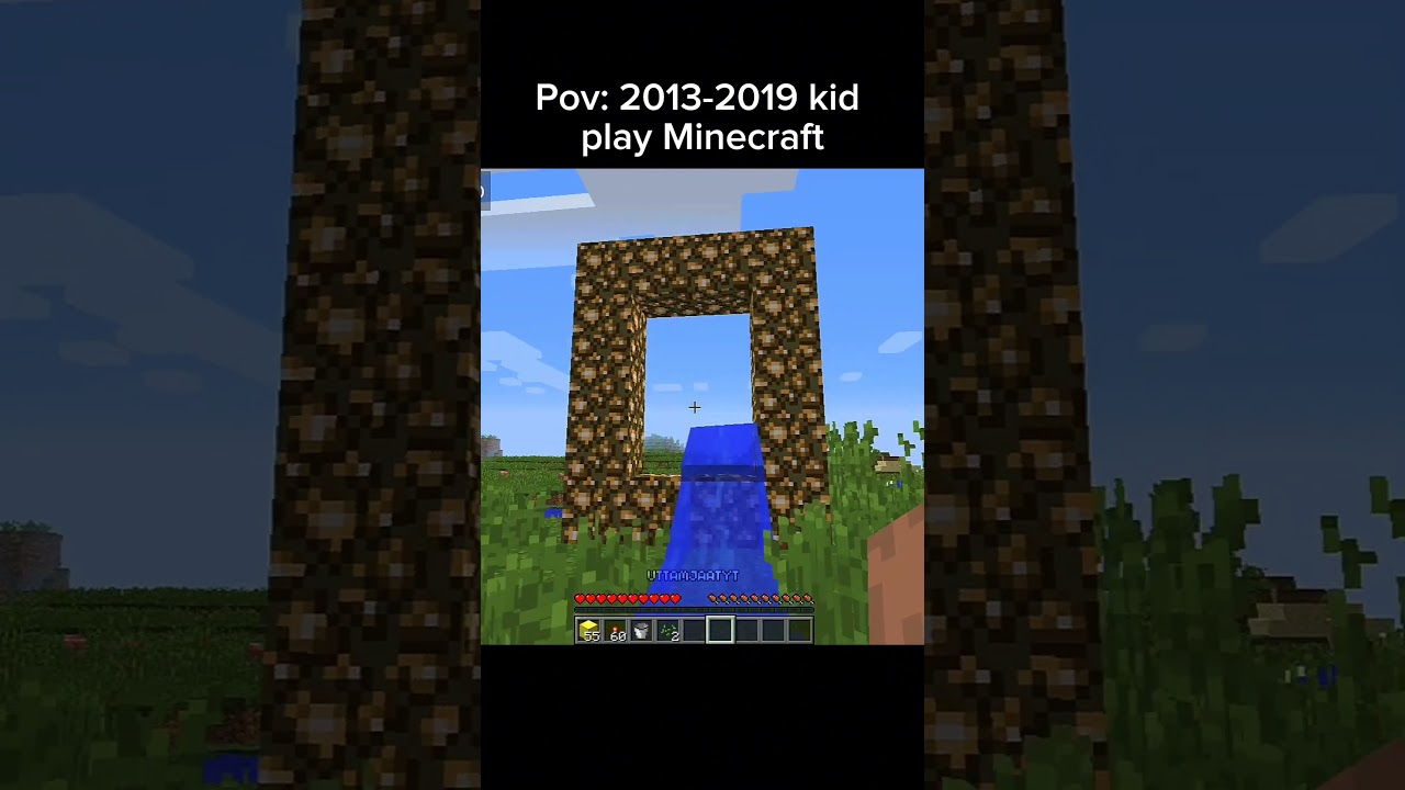 2013-2019 kid play Minecraft moments 