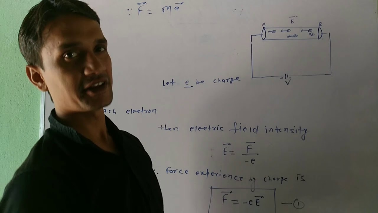 EXPRESSION OF DRIFT VELOCITY YouTube
