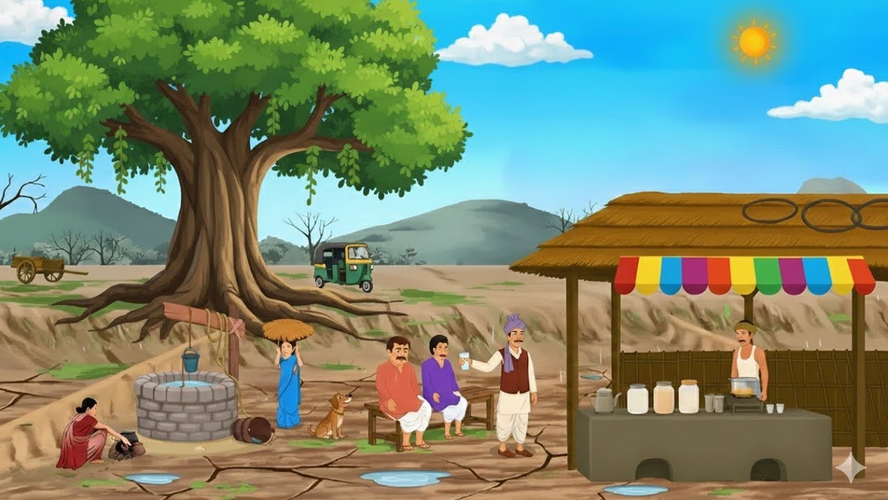 Sardiyon Mai Garib Chaiwala | Hindi Moral Story |Cartoon Story | Kahani |