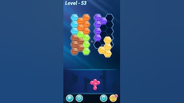 BLOCK! Hexa Puzzle! 7 Holic Level 53 (Rotate) - Lösung Solution Walkthrough